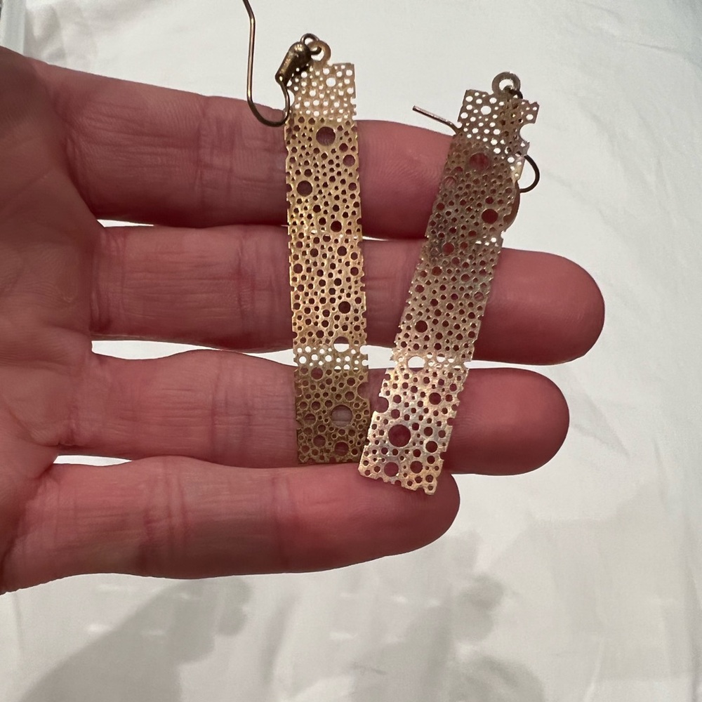 Rose gold earrings